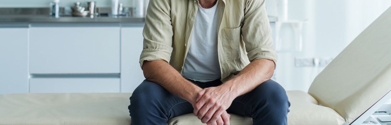 Мужчина в процедурном кабинете